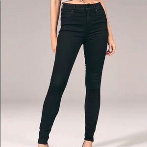 Abercrombie & Fitch Curve Love High Rise Super Skinny black Jean
